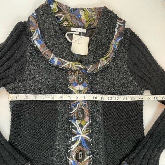 Sioni Black Yarn Art Cardigan‎ - Picture 11 of 12